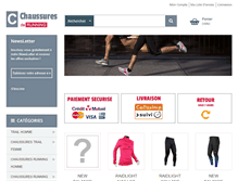 Tablet Screenshot of chaussurederunning.com